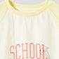 Sheer Layered Raglan Sleeve Tee (School of Chop)