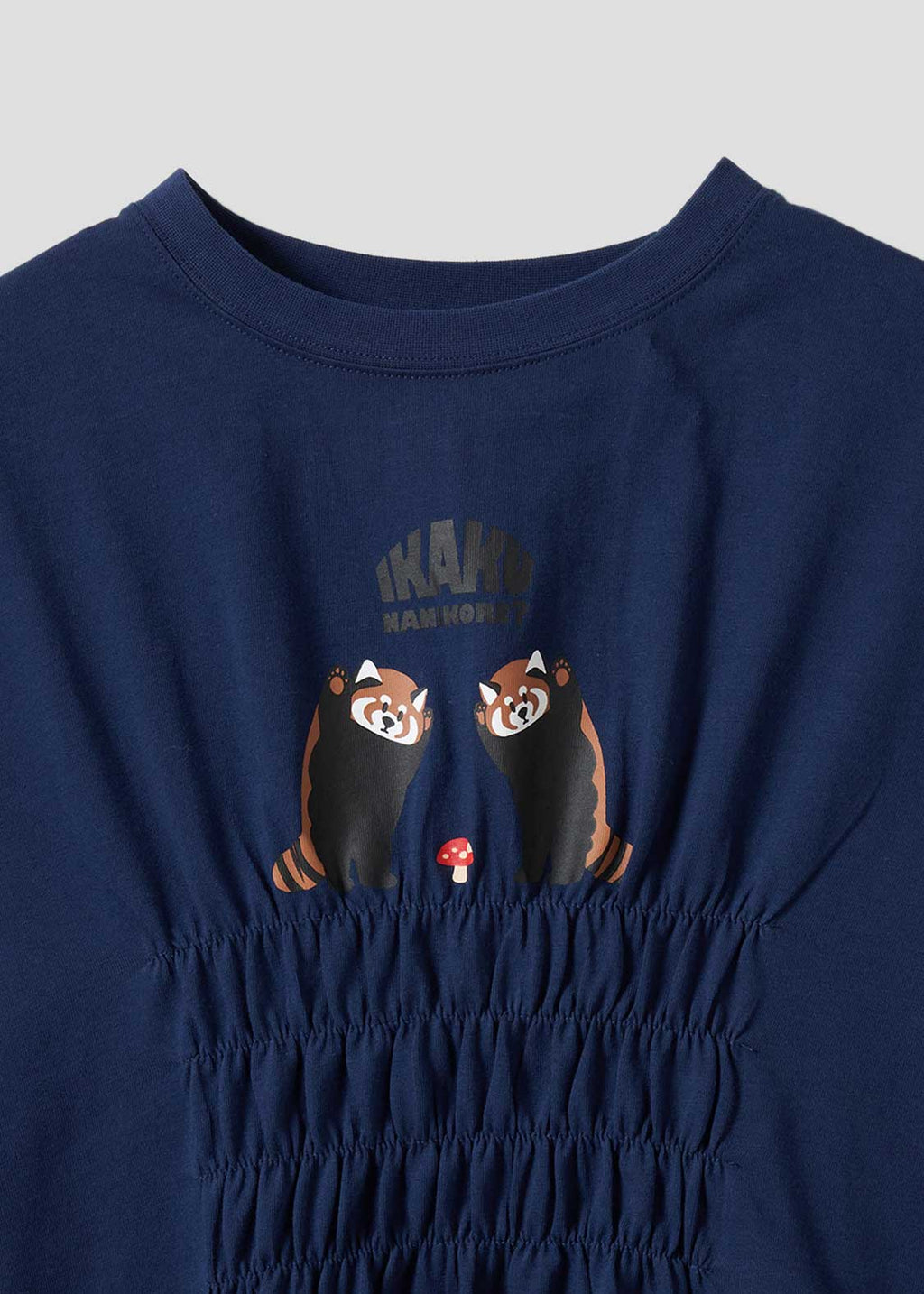 Shirring Short Sleeve Tee (Ikaku Nanikore)