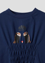 Shirring Short Sleeve Tee (Ikaku Nanikore)