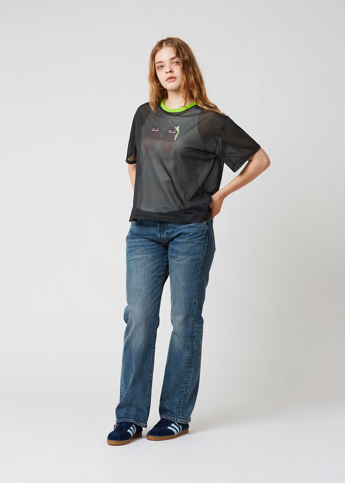 Beautiful Shadow Creatures | Sheer Trim T-Shirt