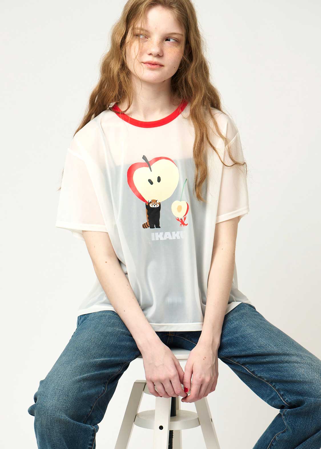 Half Sleeve Sheer Tee (Ikaku Power)