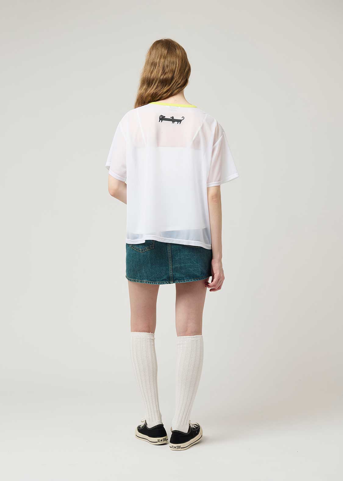 Half Sleeve Sheer Tee (Nagasugiru Inu Tomodachi from Another World)