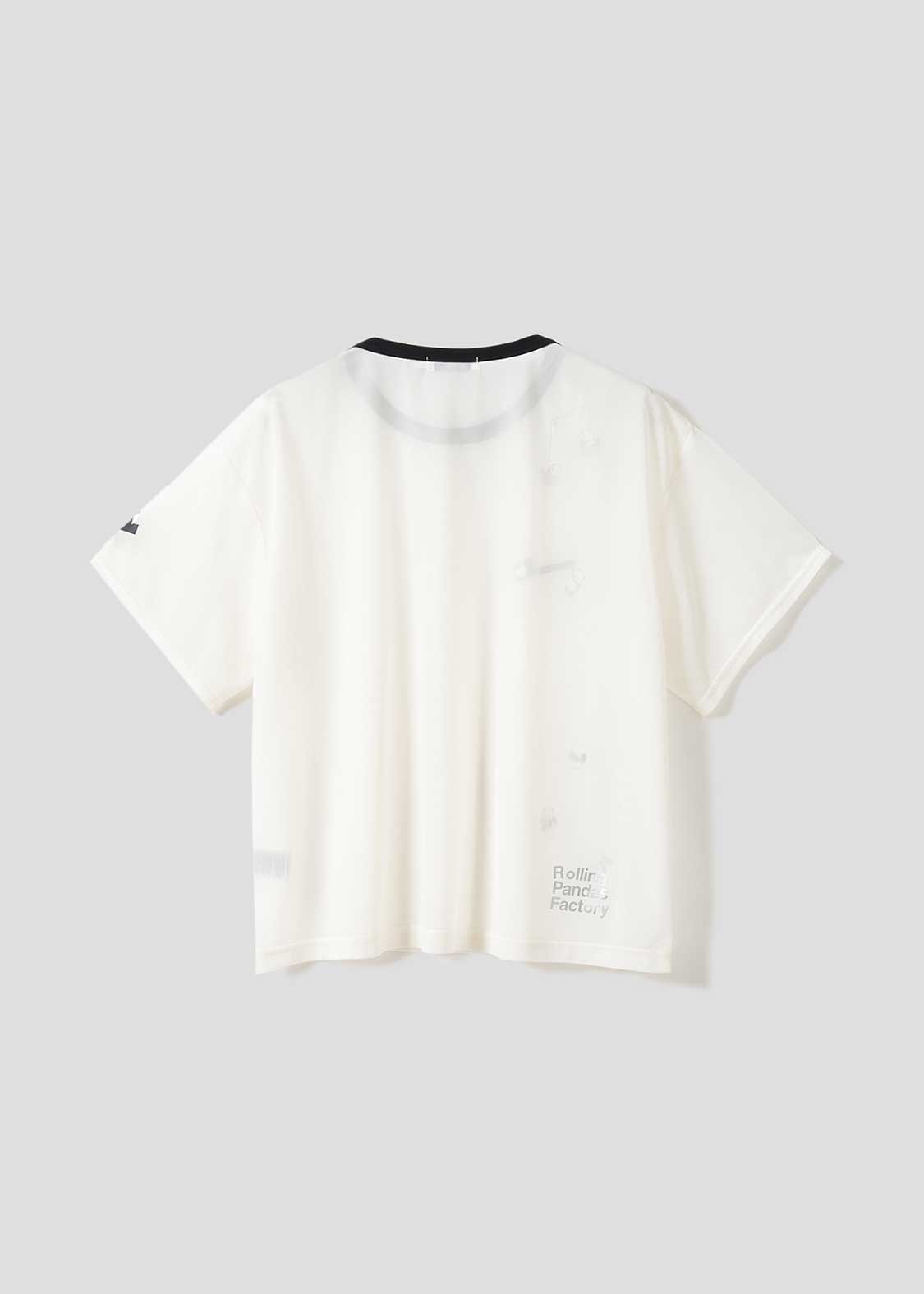 Half Sleeve Sheer Tee (Rolling Pandas Factory)