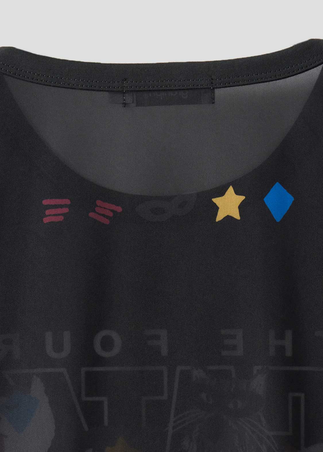 The Four Cats Face | Sheer Trim T-Shirt