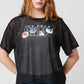 The Four Cats Face | Sheer Trim T-Shirt