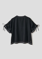 Gather Sleeve Tops (Beautiful Shadow Zoom Neon)