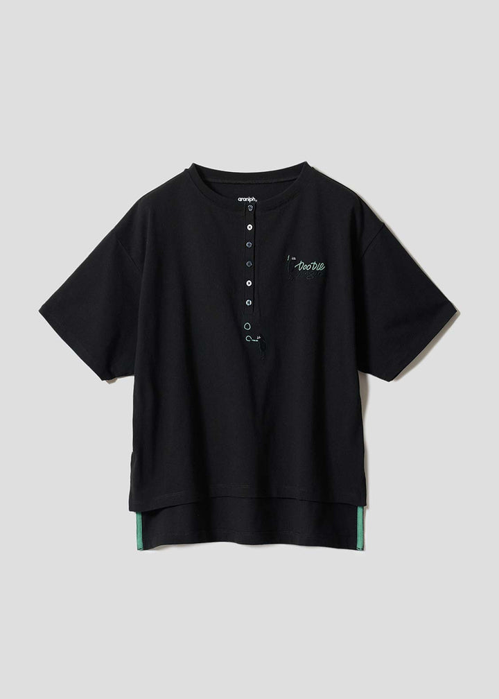 Magic Paint Beautiful Shadow | Henley Neck T-Shirt