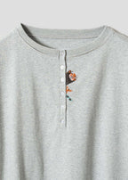 Ikaku Trip | Henley Neck T-Shirt