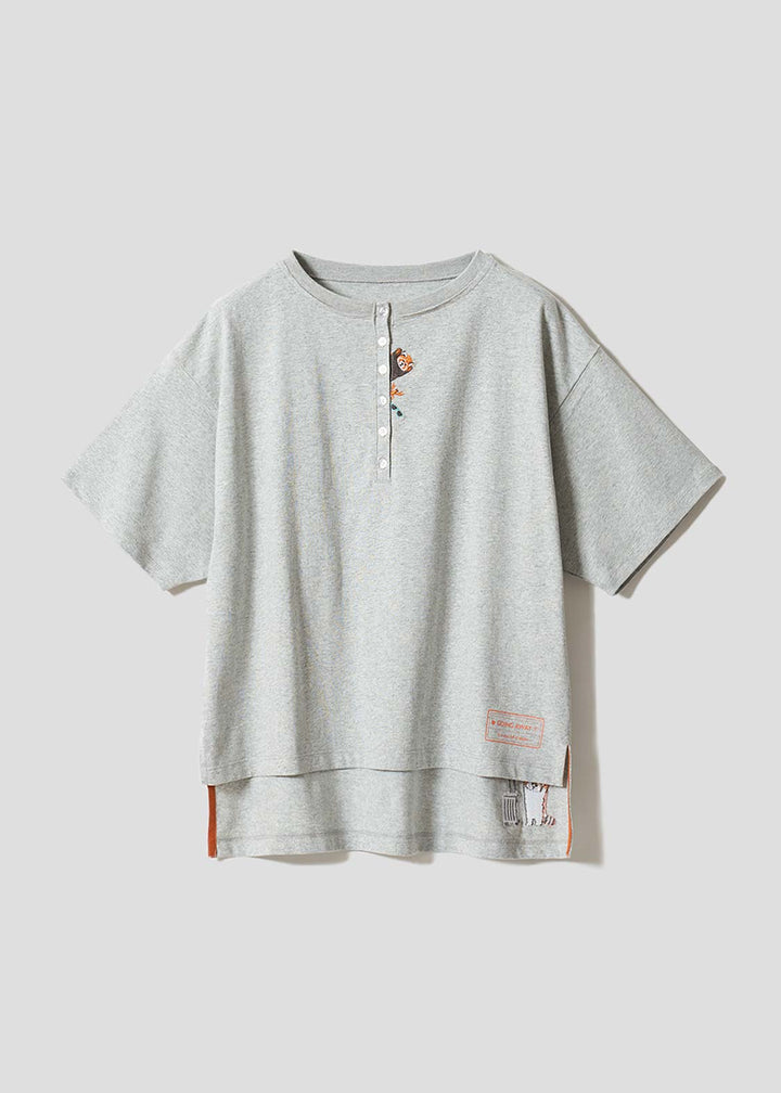 Ikaku Trip | Henley Neck T-Shirt
