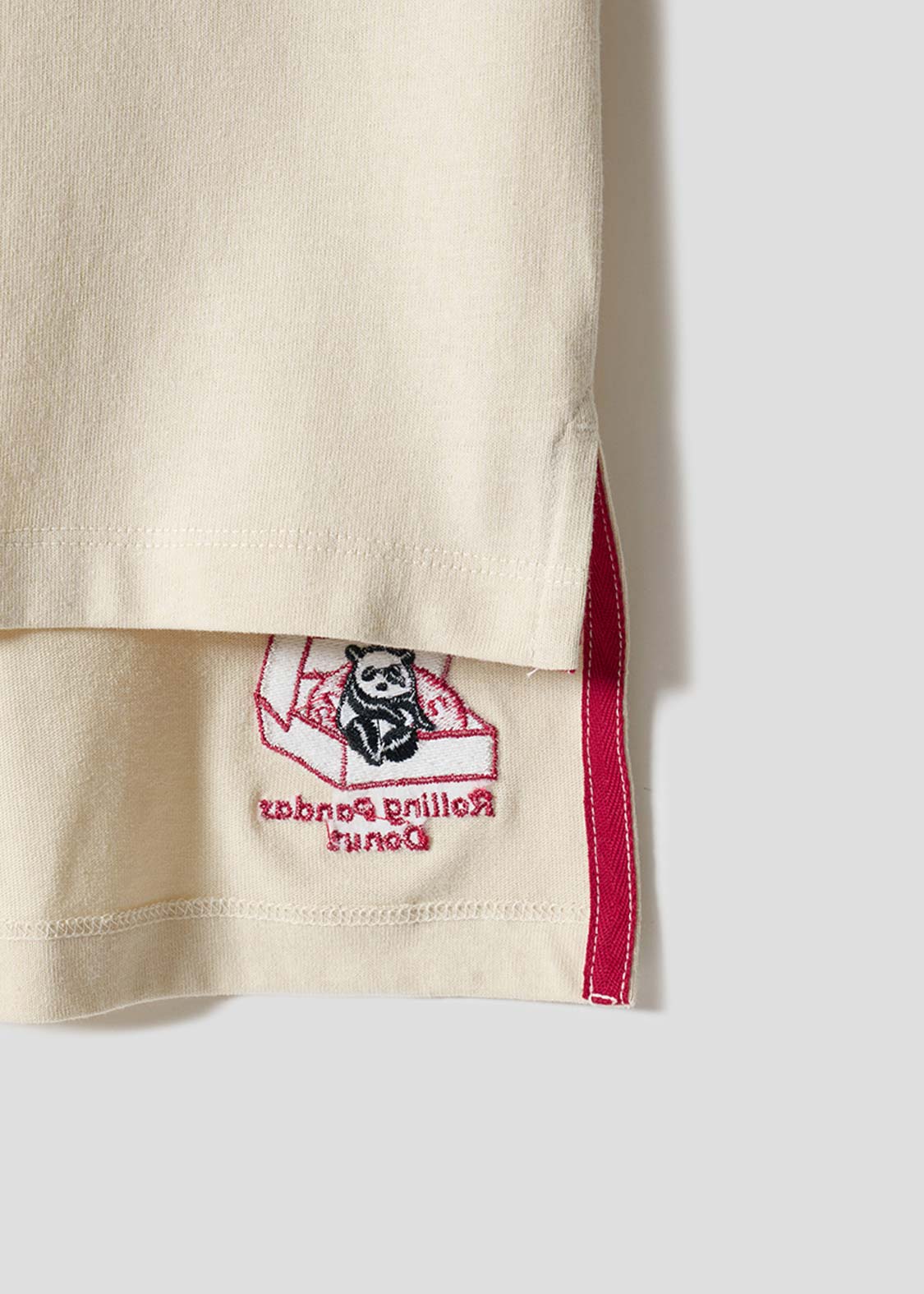 Rolling Panda Donuts | Henley Neck T-Shirt