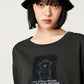 Beautiful Shadow | Cropped Gob-Sleeve T-Shirt