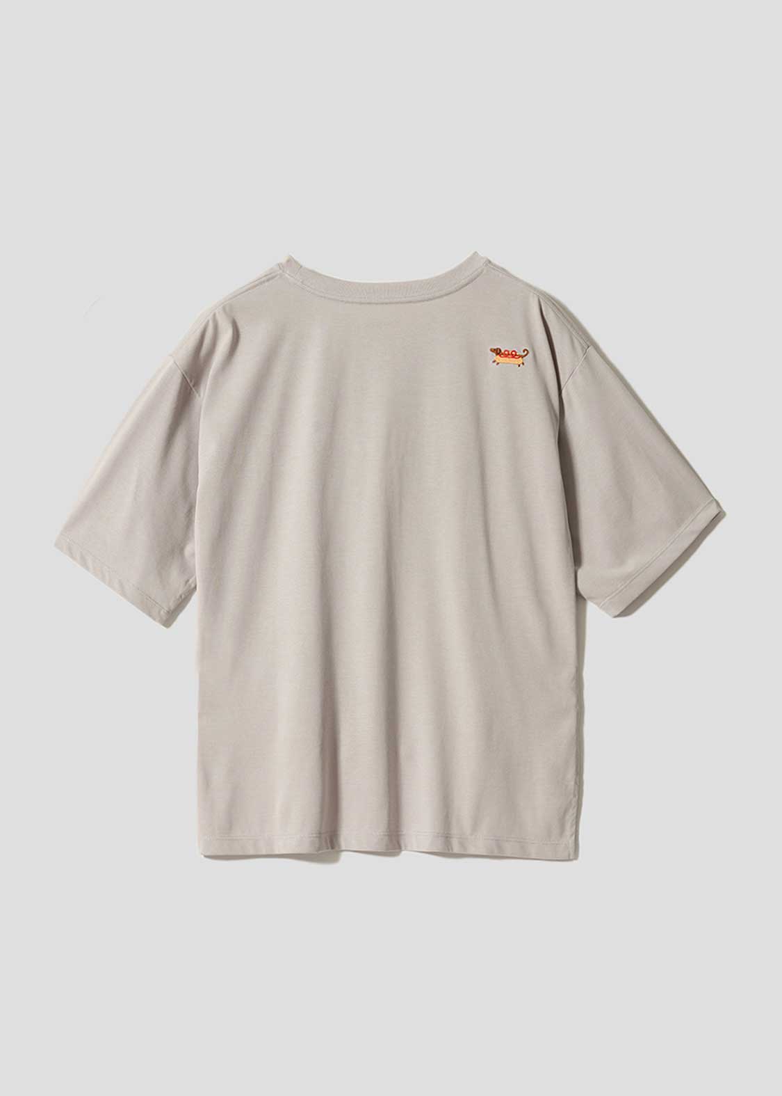 Nagasugiru Inu Meets Hot Dog | Cropped Gob-Sleeve T-Shirt