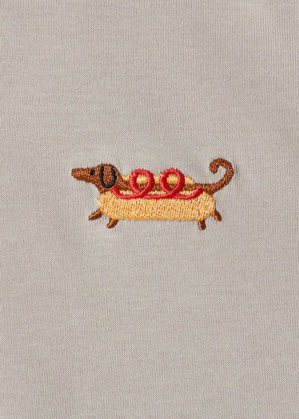 Nagasugiru Inu Meets Hot Dog | Cropped Gob-Sleeve T-Shirt