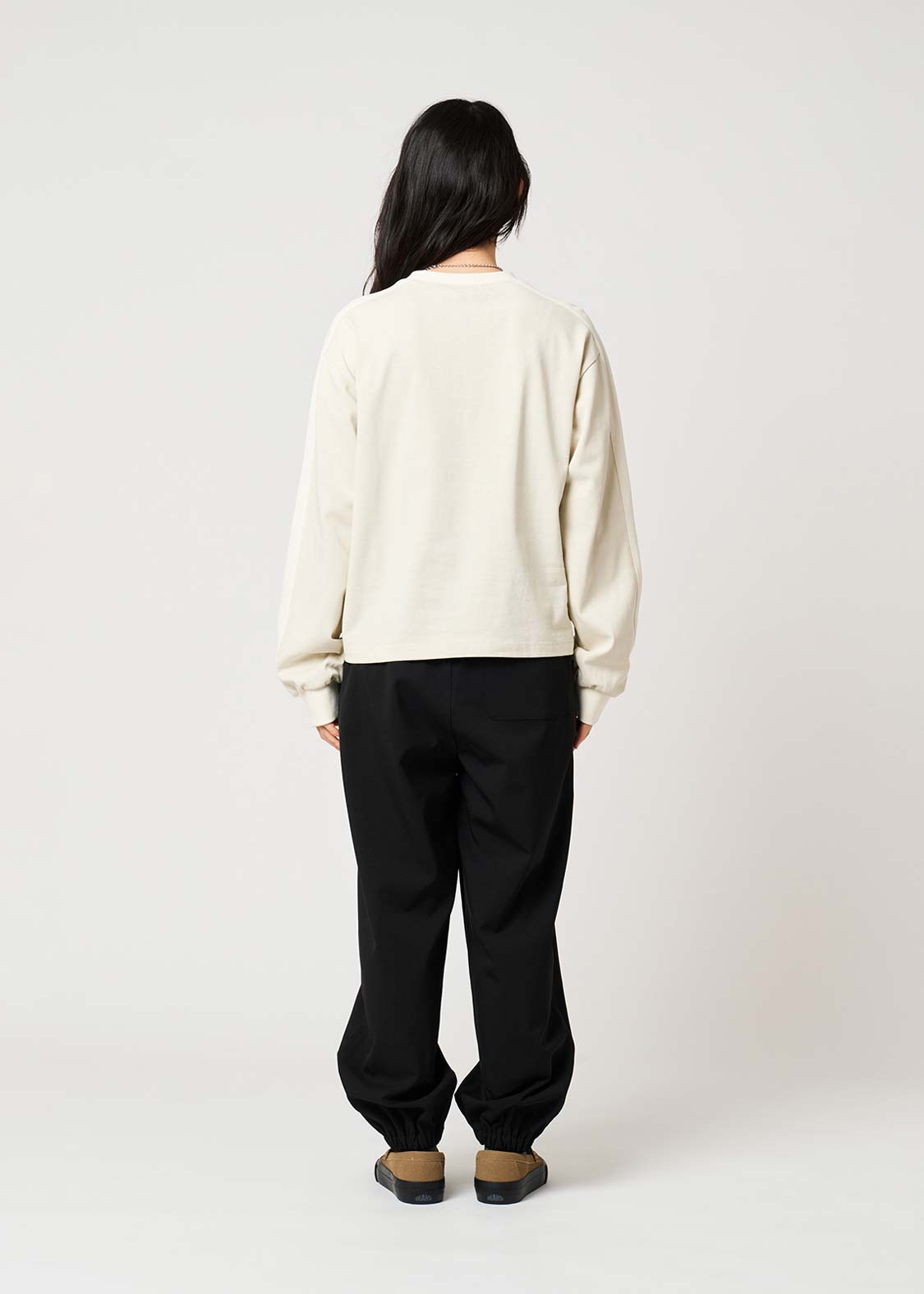 Ikaku Bikkuri Hatena | Striped Long Sleeve T-Shirt