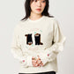 Ikaku Bikkuri Hatena | Striped Long Sleeve T-Shirt