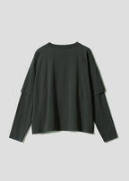 Ikaku Royal | Layered Sleeve Long-Sleeve T-Shirt