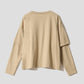 Rolling Pandas Library | Layered Sleeve Long-Sleeve T-Shirt