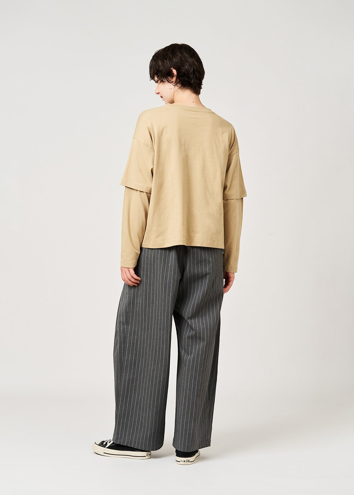 Rolling Pandas Library | Layered Sleeve Long-Sleeve T-Shirt