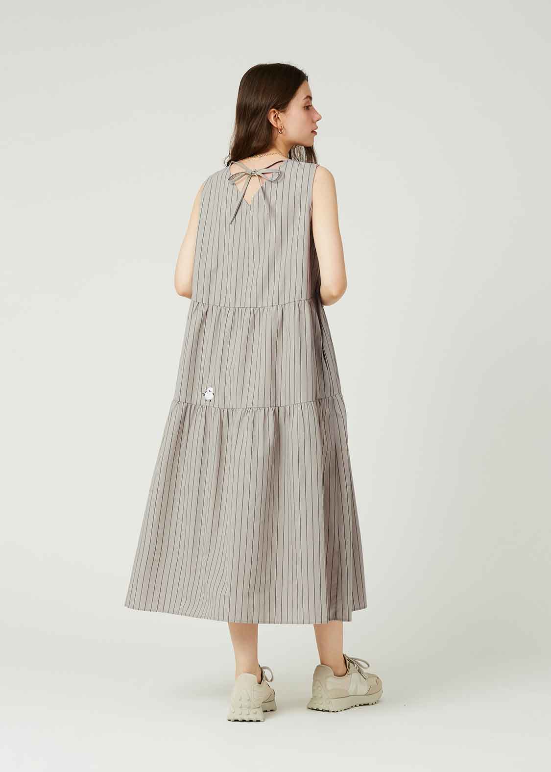 Tiered Sleeveless One-Piece (Shimaenaga)