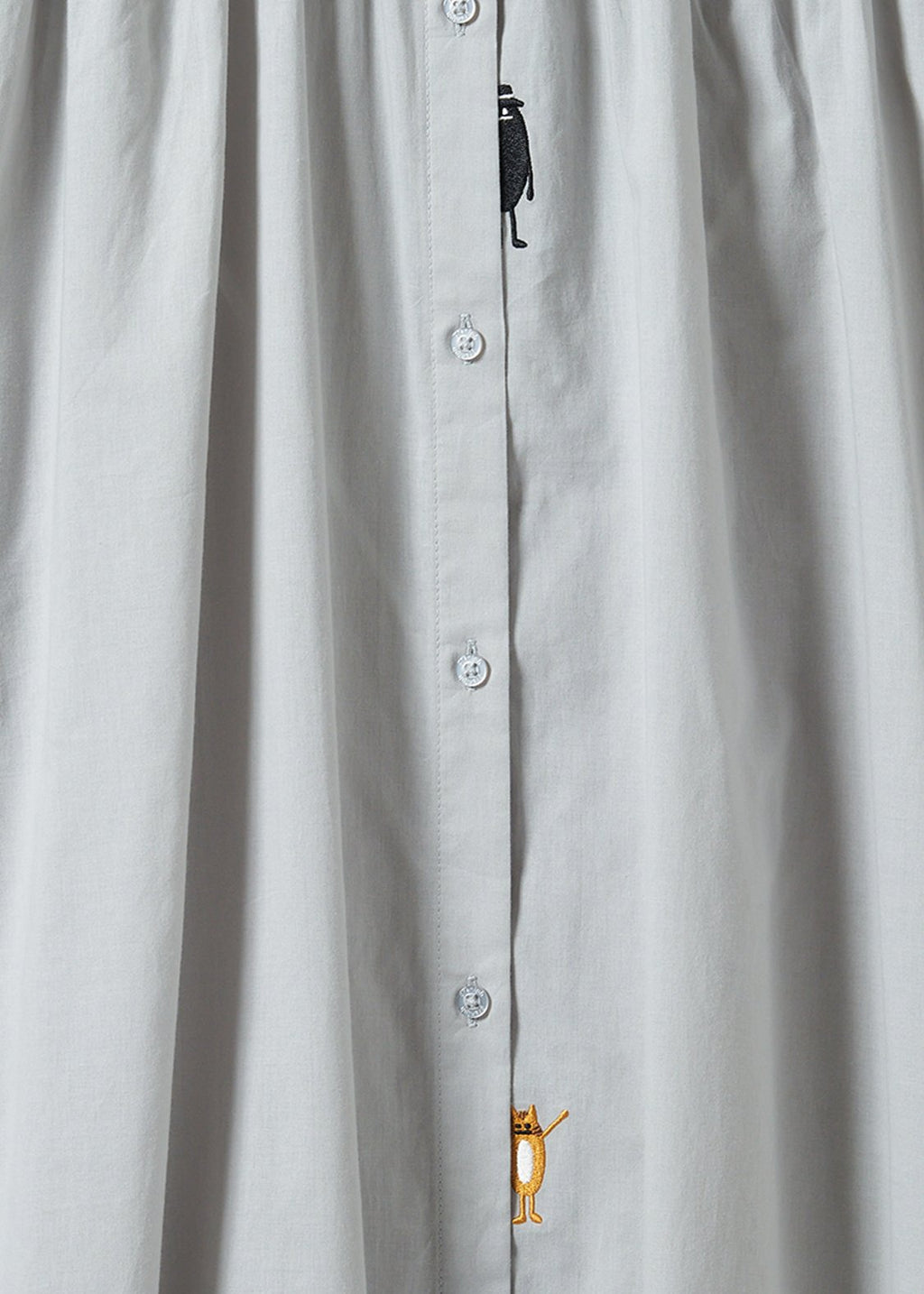 Stand collar Long Sleeve Shirt One-Piece (Beautiful Shadow Family)