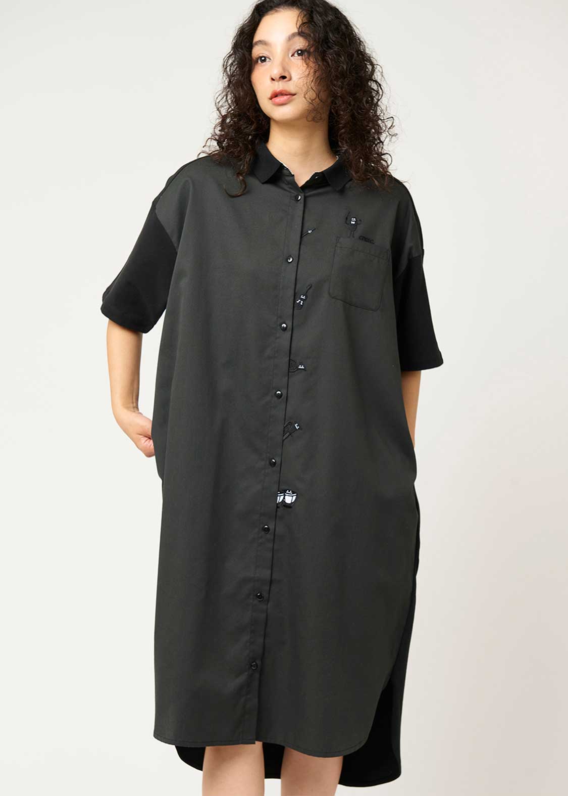 Pique Combi Short Sleeve One-Piece (Beautiful Shadow Orchestra)