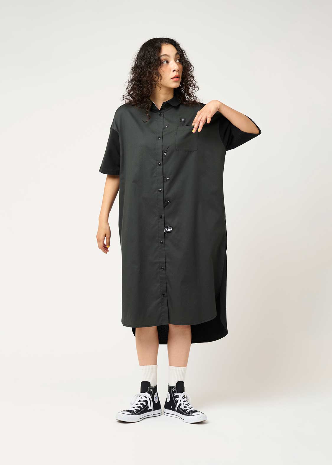 Pique Combi Short Sleeve One-Piece (Beautiful Shadow Orchestra)