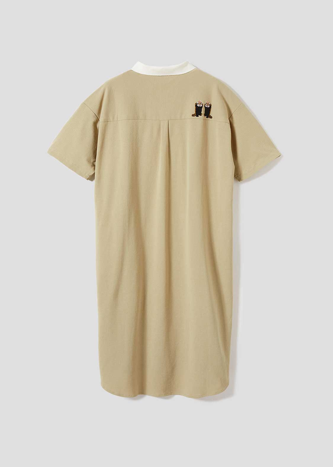 Pique Combi Short Sleeve One-Piece (Ikaku Nanikore)