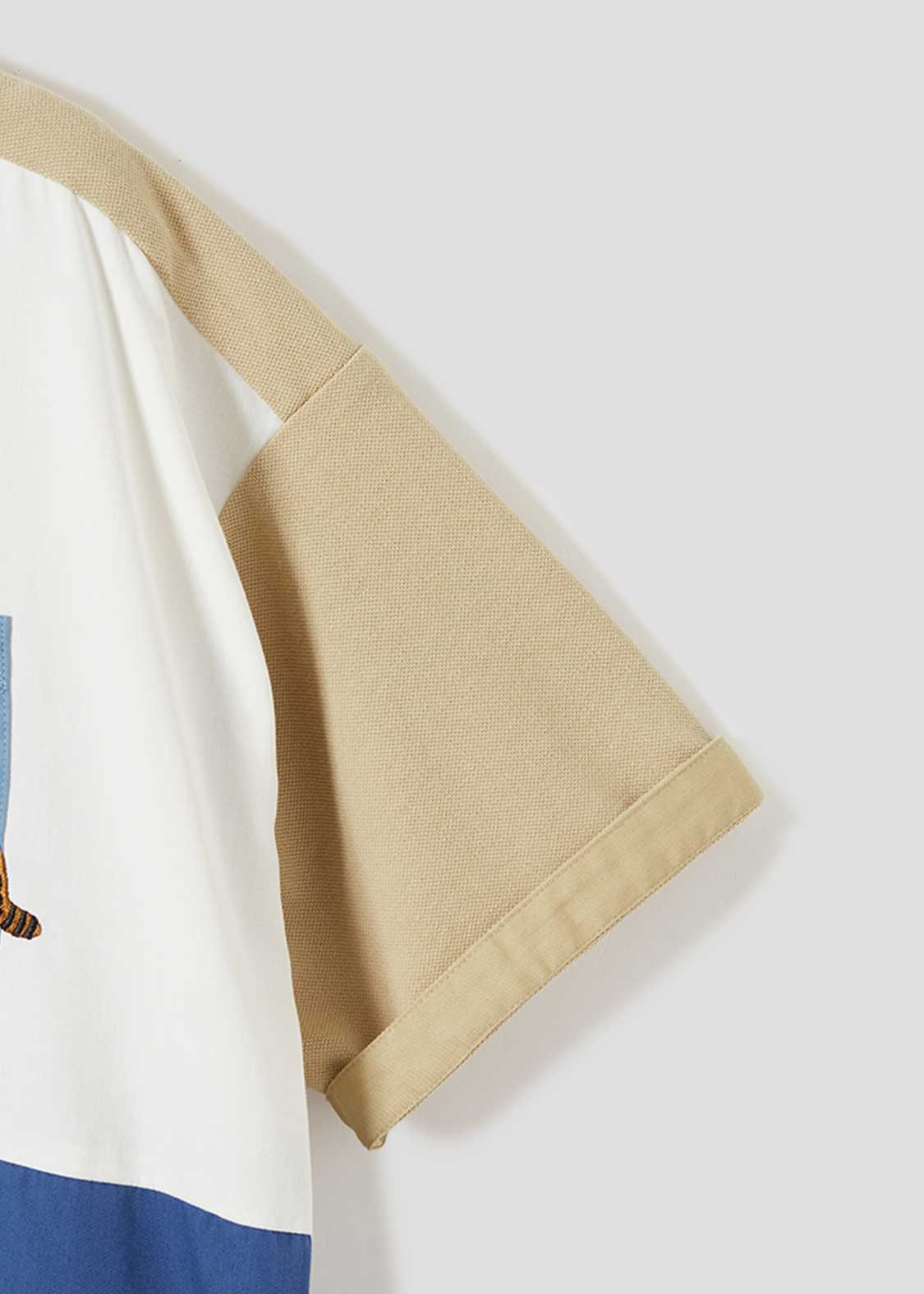 Pique Combi Short Sleeve One-Piece (Ikaku Nanikore)