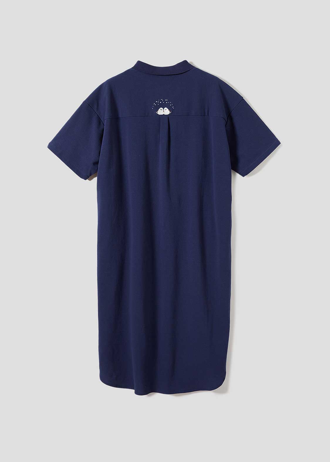 Pique Combi Short Sleeve One-Piece (Shimaenaga)