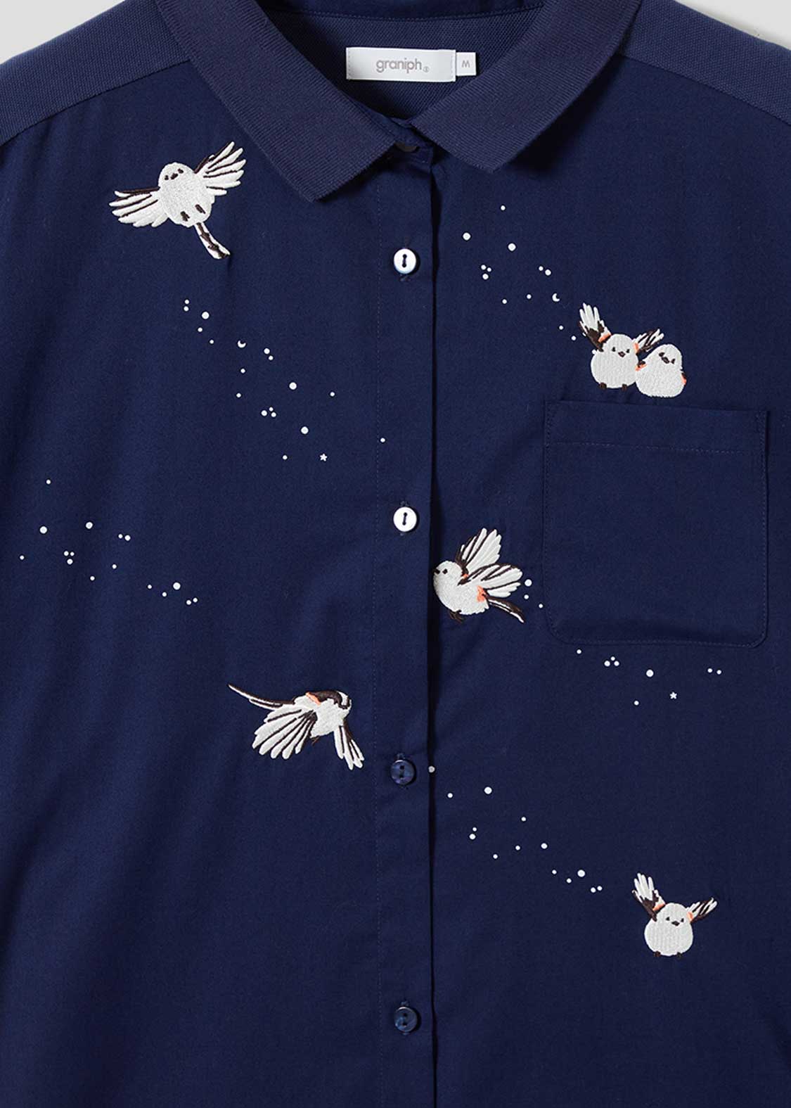 Pique Combi Short Sleeve One-Piece (Shimaenaga)