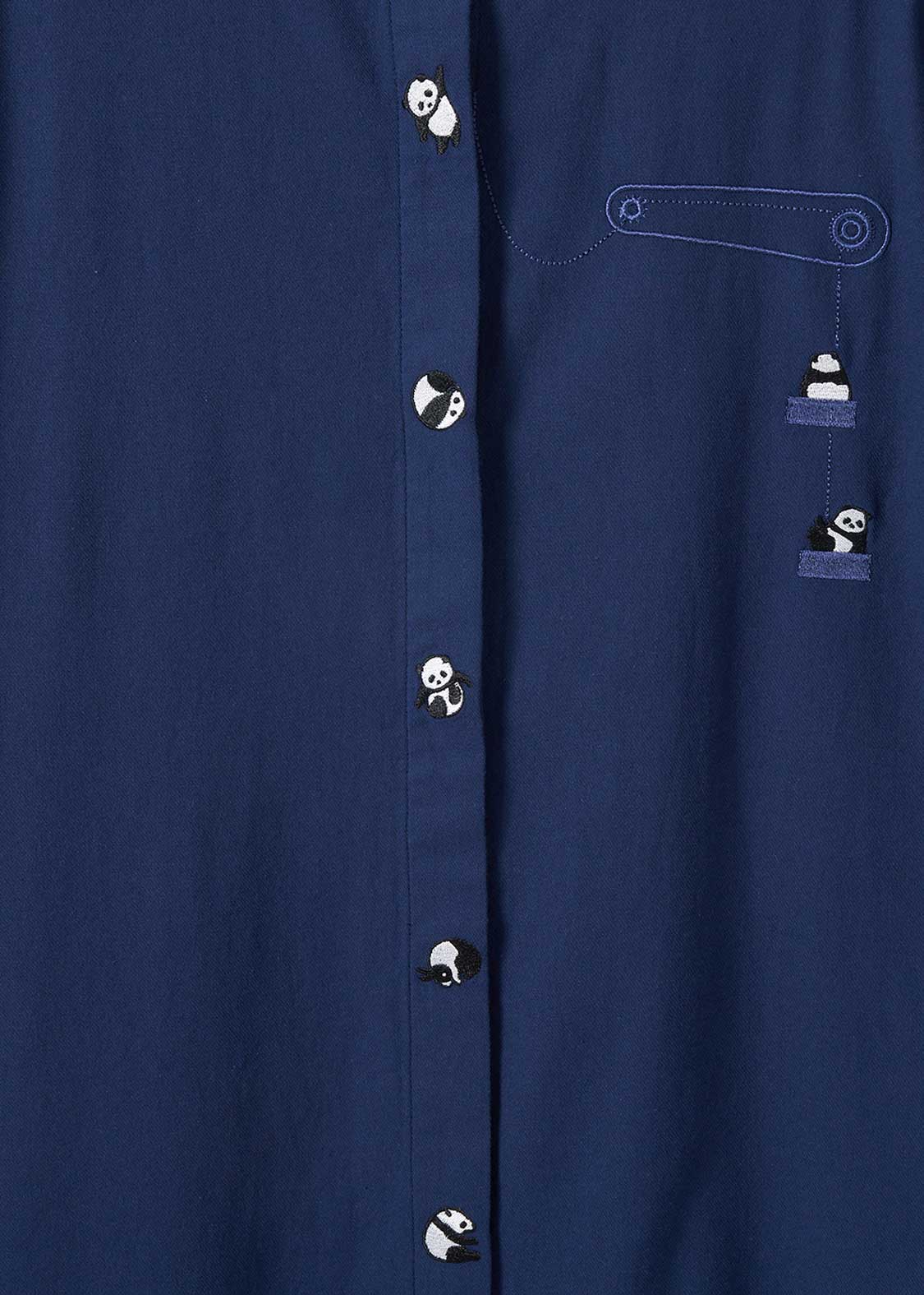 French Sleeve Shirt One-Piece (Rolling Pandas Factory)