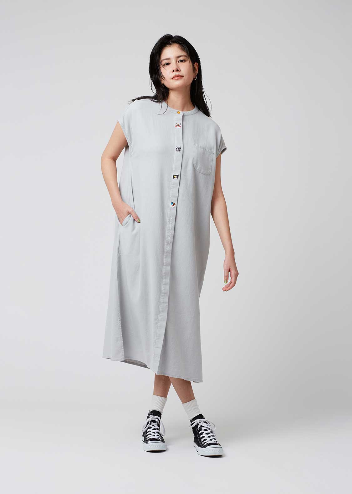 French Sleeve Shirt One-Piece (THE FOUR CATS Face)