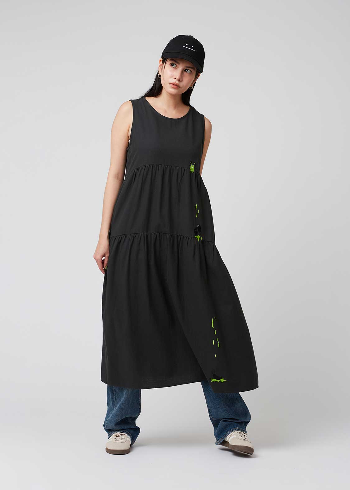 Tiered Sleeveless One-Piece (Beautiful Shadow Creature)