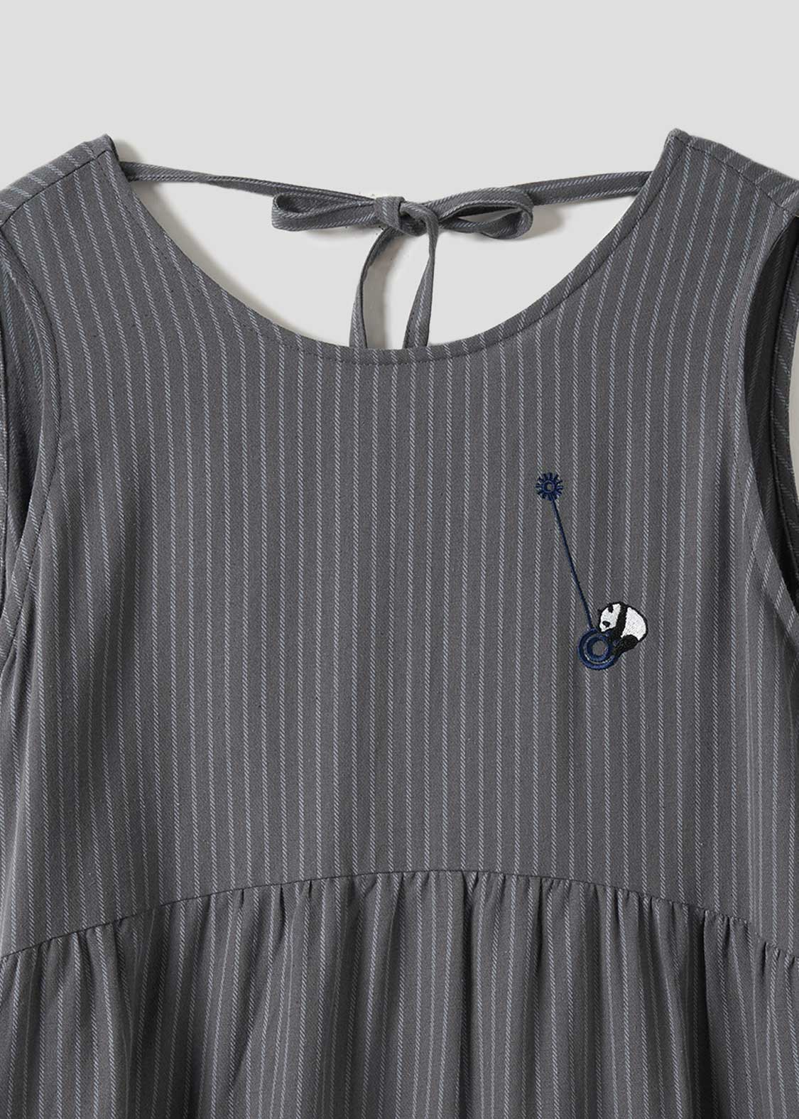 Tiered Sleeveless One-Piece (Rolling Pandas Factory)