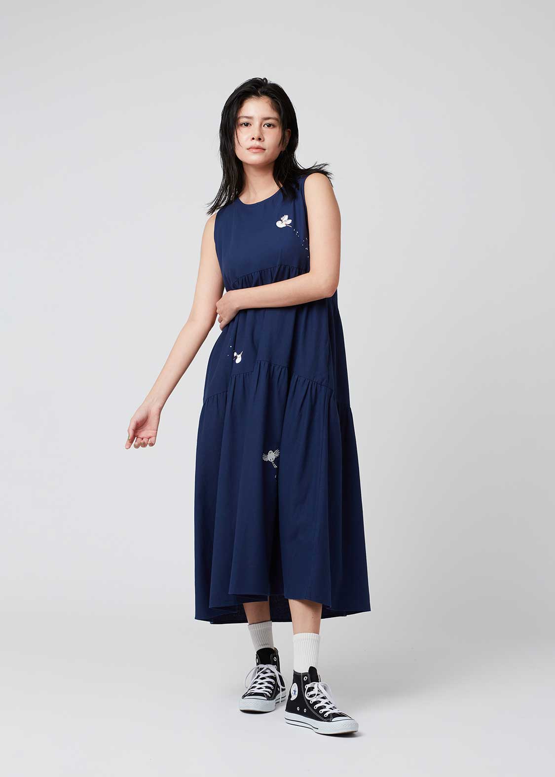 Tiered Sleeveless One-Piece (Shimaenaga 2025)