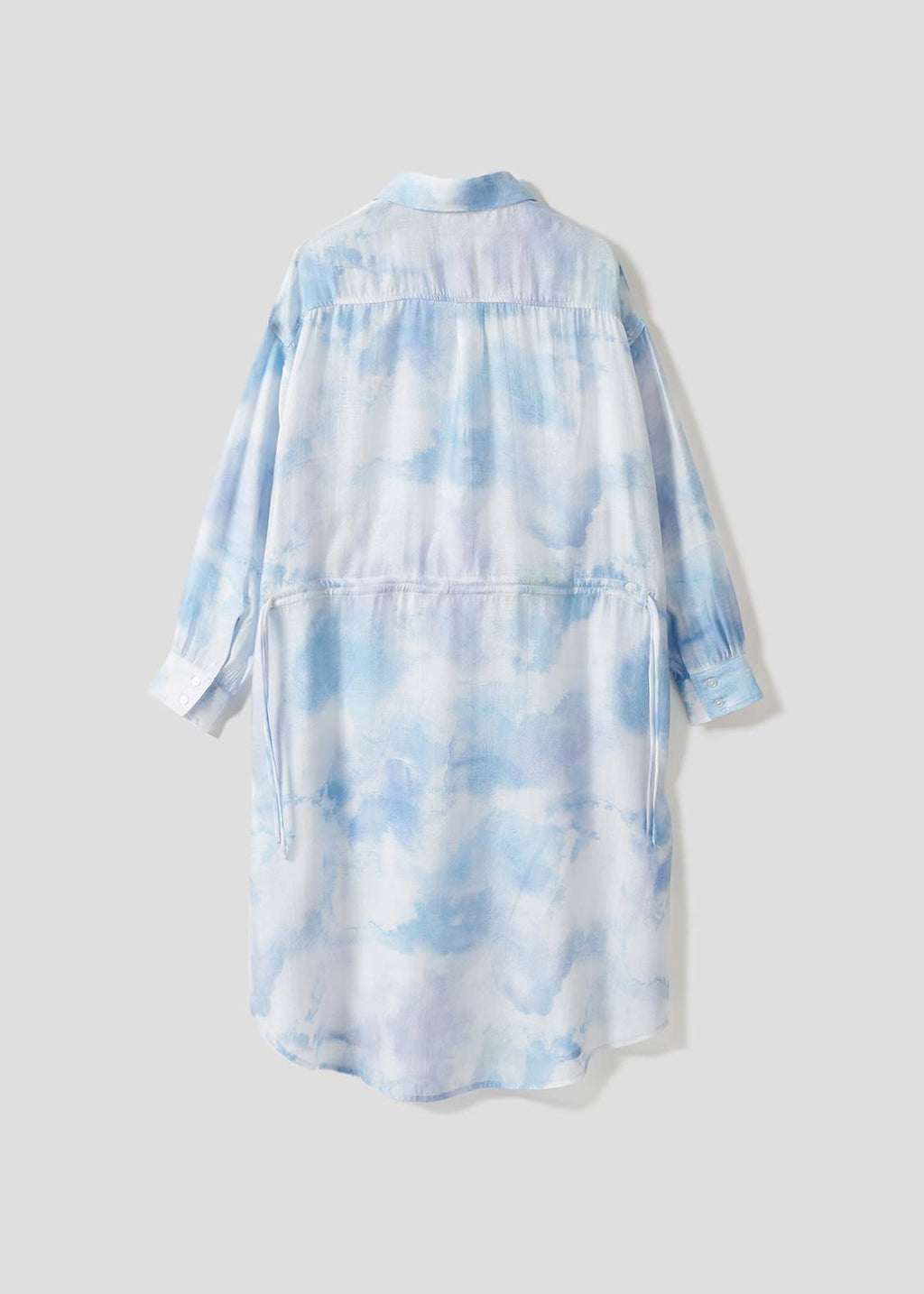 Long Sleeve Sheer Shirt One-Piece (Shimaenaga 2)
