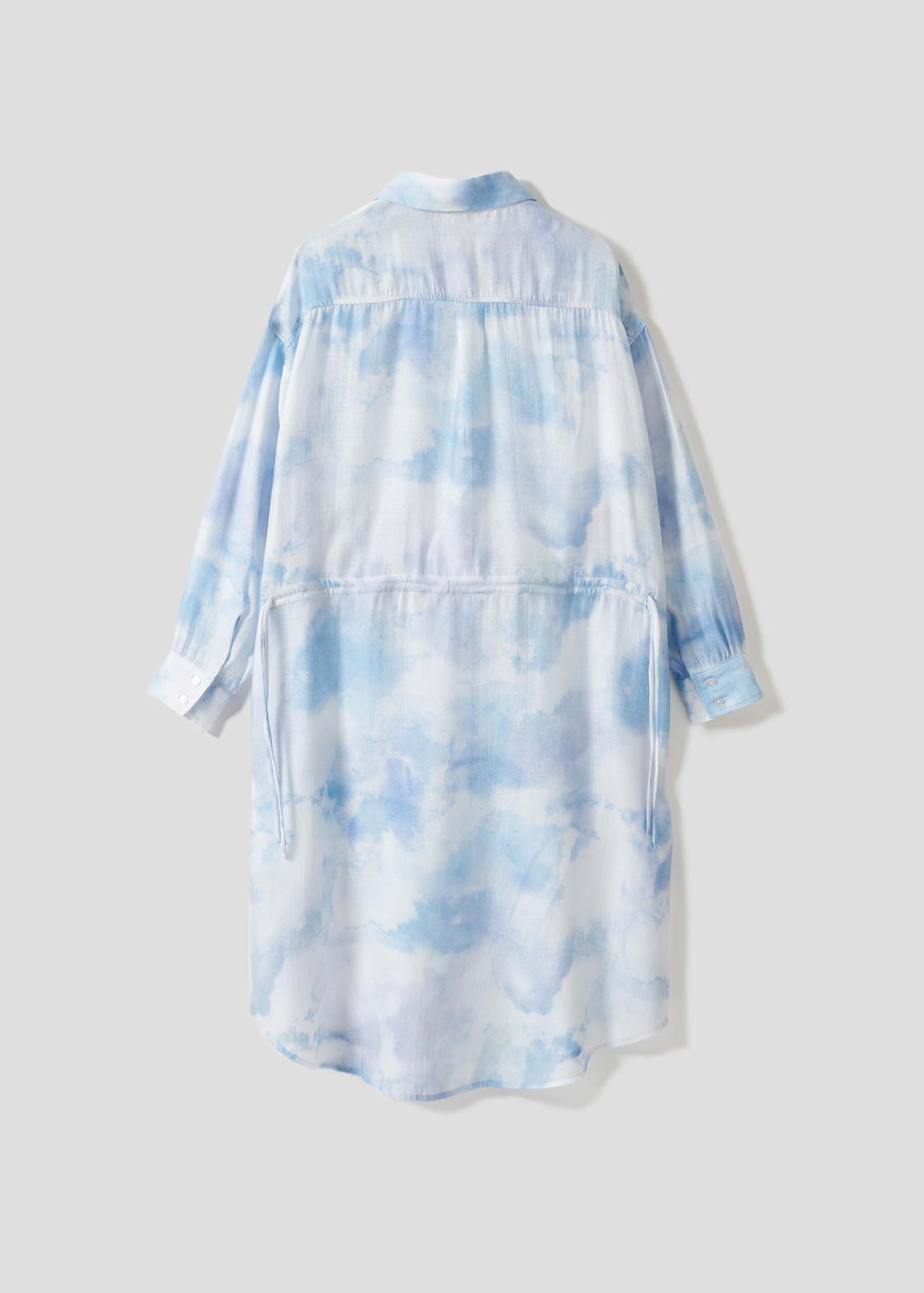 Long Sleeve Sheer Shirt One-Piece (Shimaenaga 2)