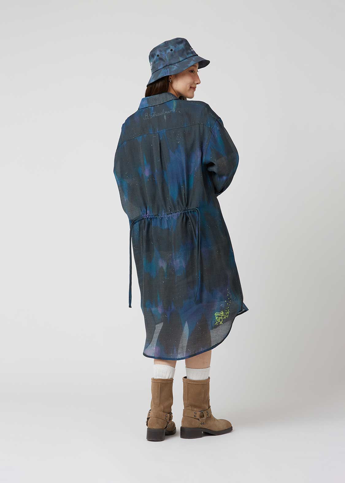 Long Sleeve Sheer Shirt One-Piece (Beautiful Shadow March)