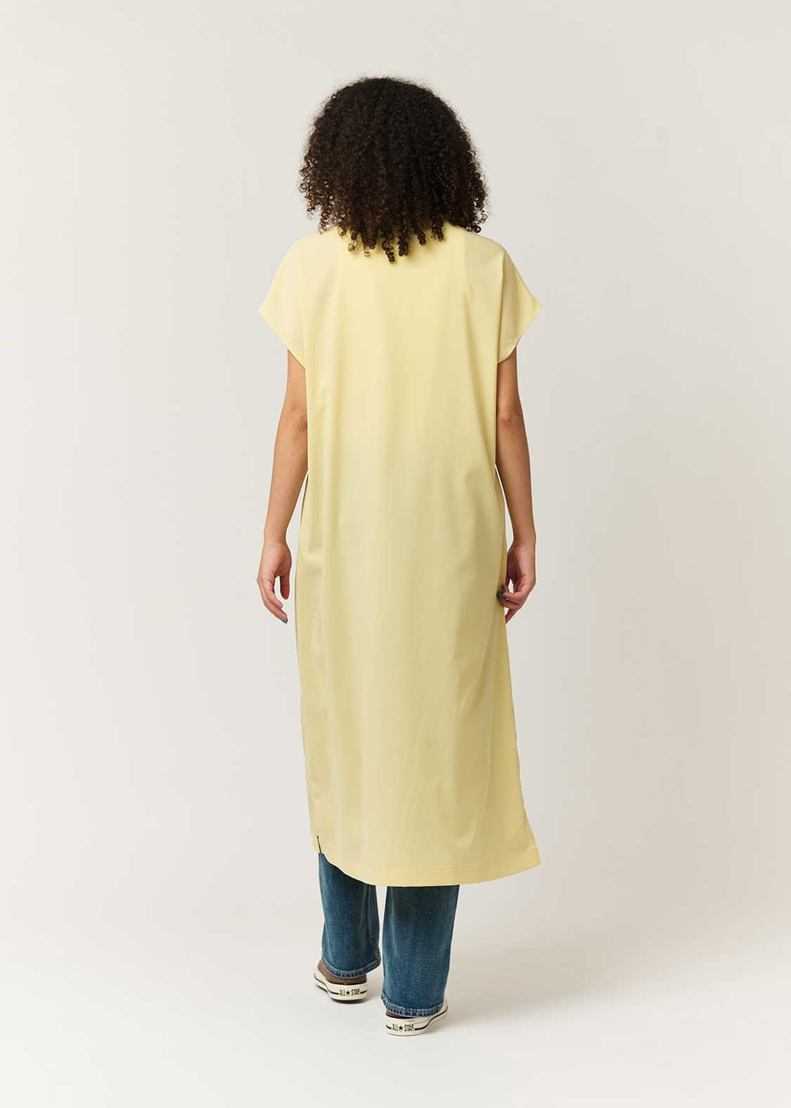 Ikaku | Linen Touch Short Sleeve Shirt Dress