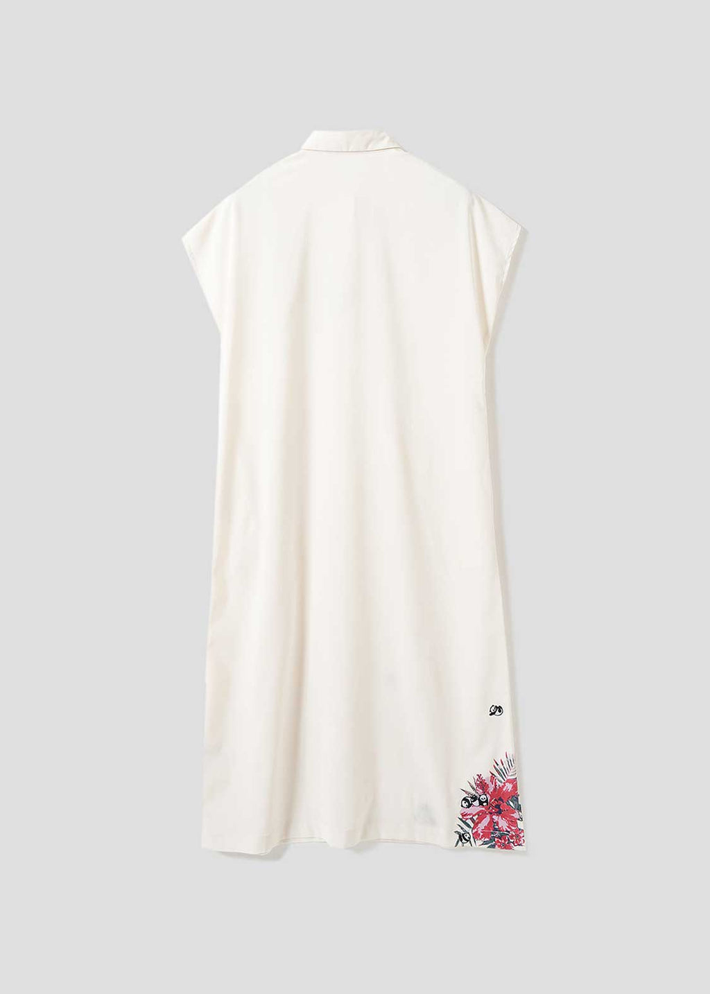 Rolling Pandas Hibiscus | Linen Touch Short Sleeve Shirt Dress