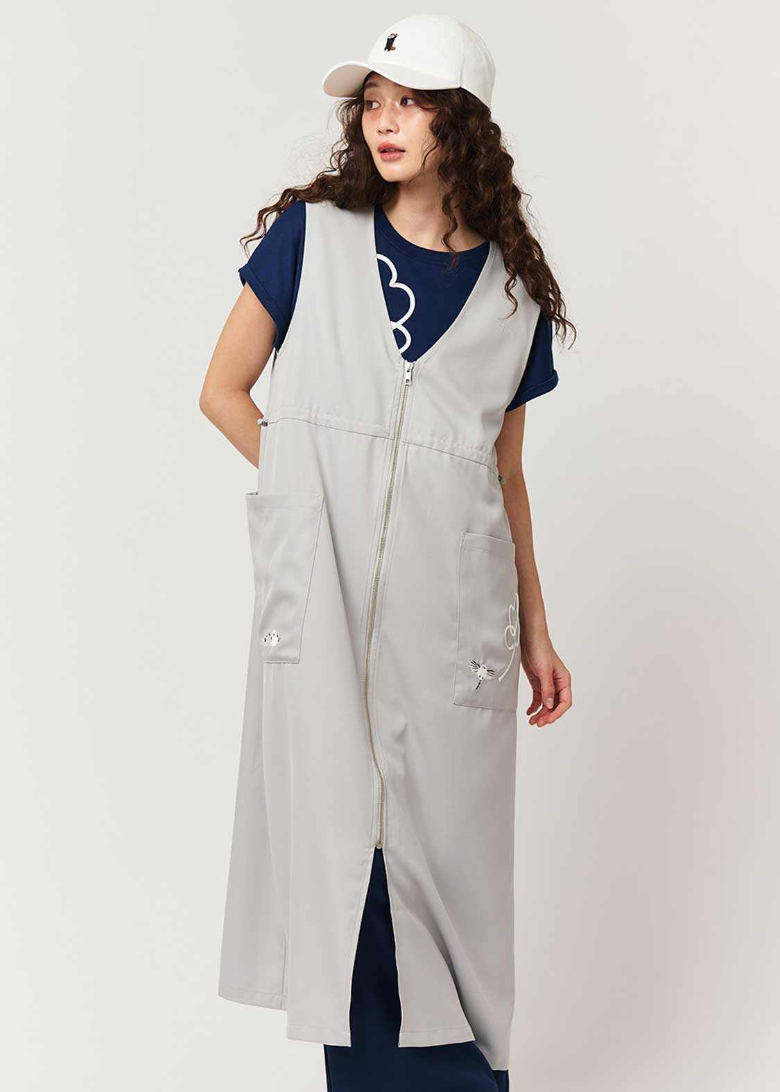 Shimaenaga | Front Zip Dress