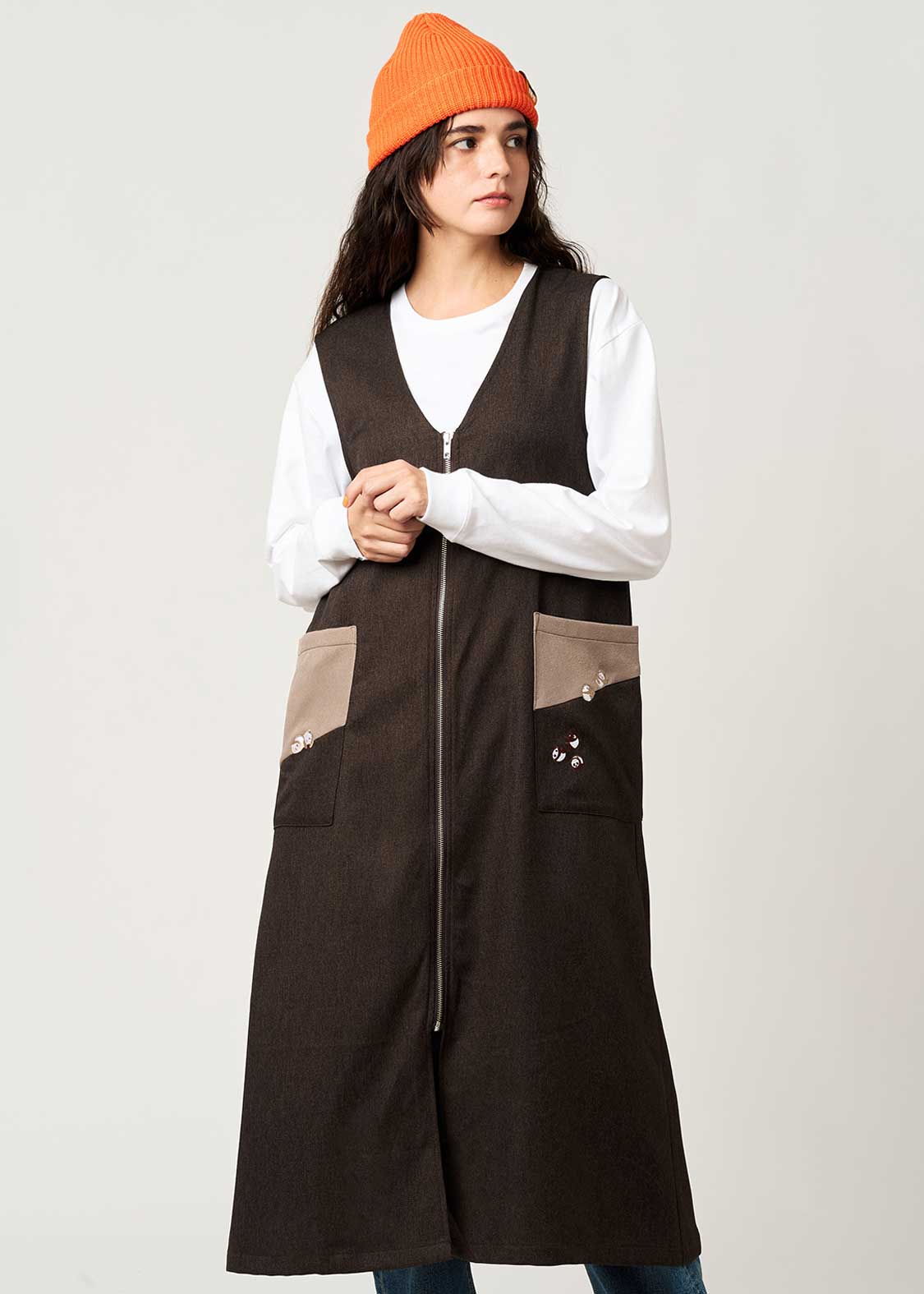 Rolling Pandas Tee | Front Zip Dress