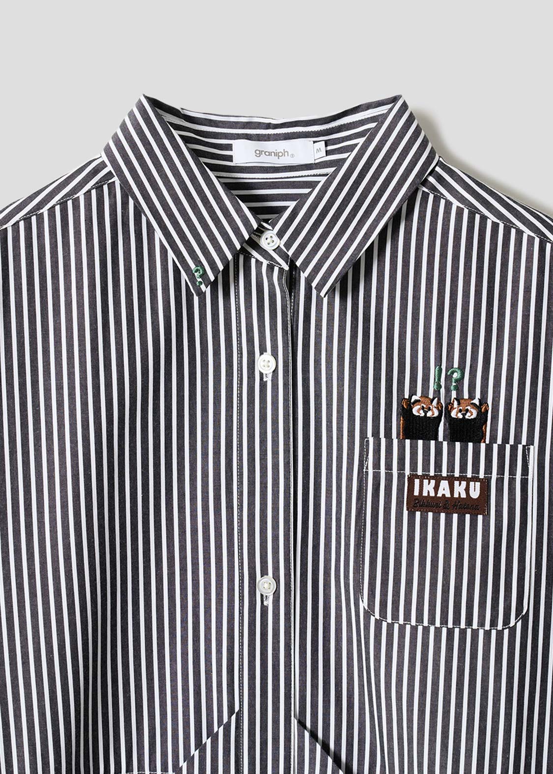 Ikaku Bikkuri Hatena | Striped Shirt Dress