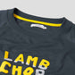 Cropped Raglan Short Sleeve Sweat (Lamb Chop)