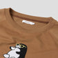 Cropped Raglan Short Sleeve Sweat (City boy Penguin)