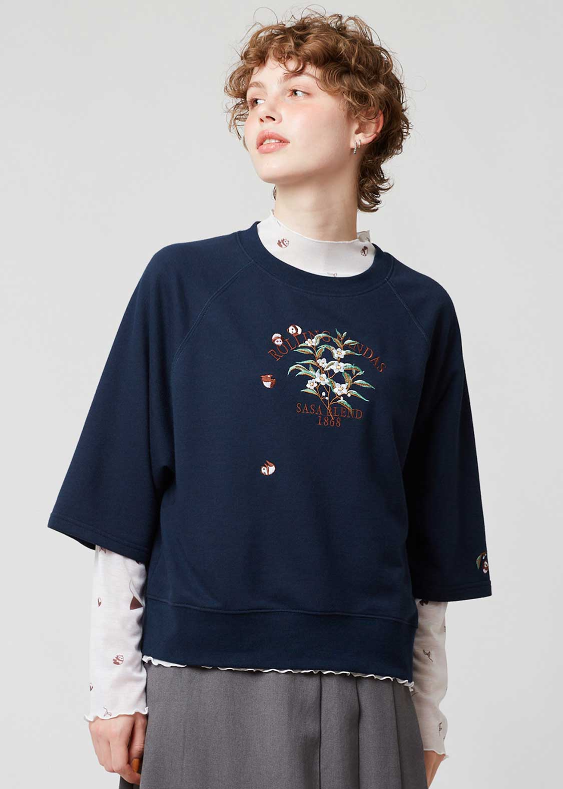 Rolling Pandas Tee | 3/4 Sleeve Sweatshirt