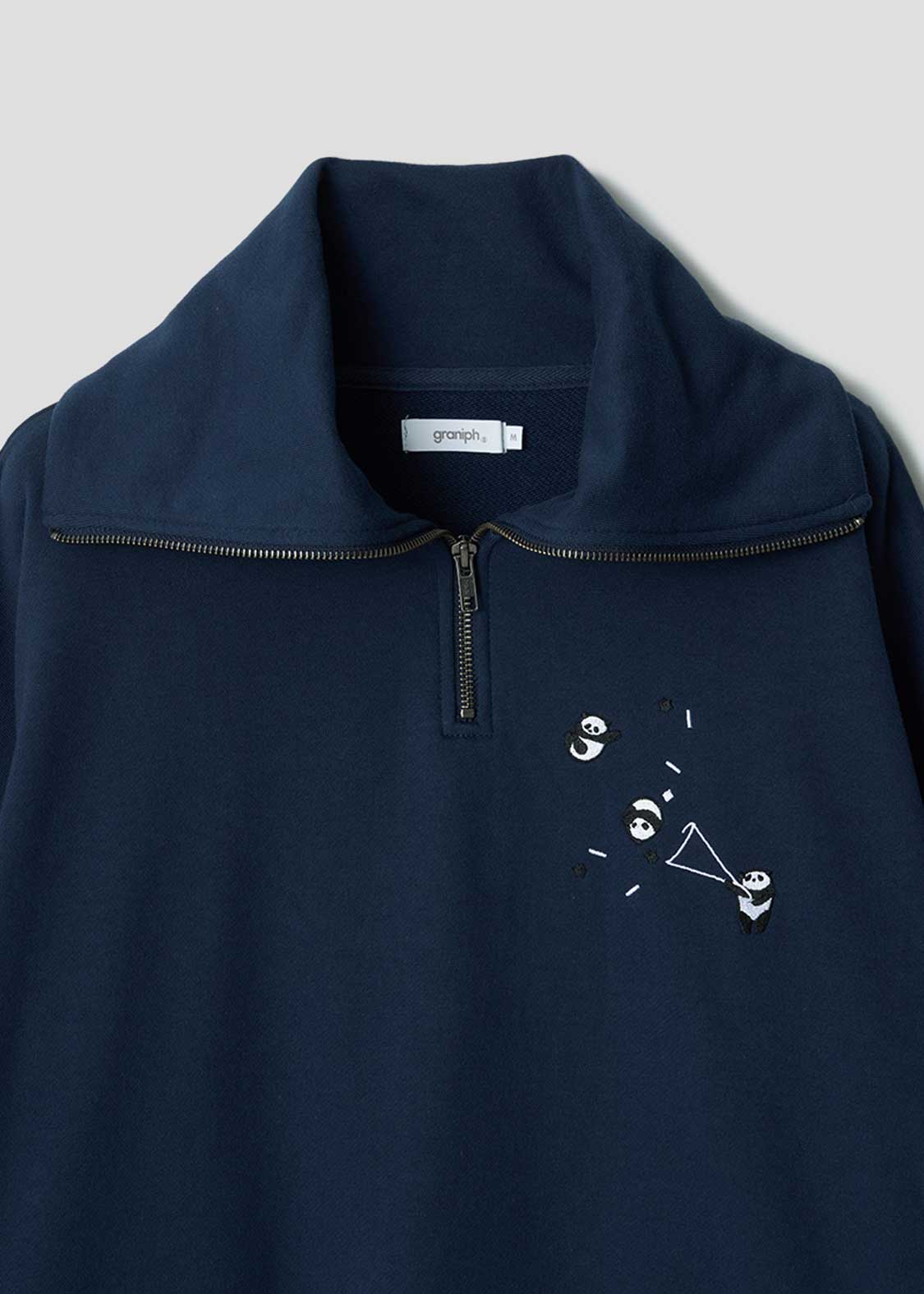 Rolling Pandas Party | Half-Zip Sweatshirt