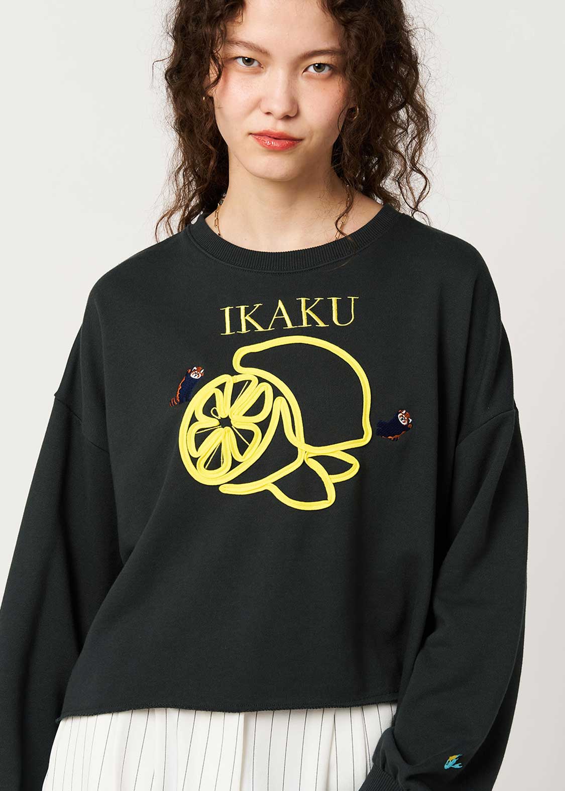Ikaku Supai | Cropped Fleece Sweatshirt