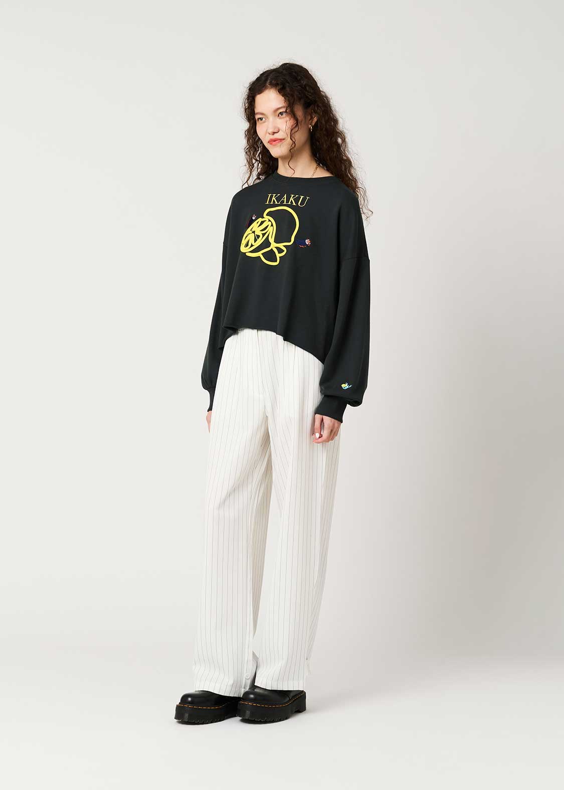 Ikaku Supai | Cropped Fleece Sweatshirt