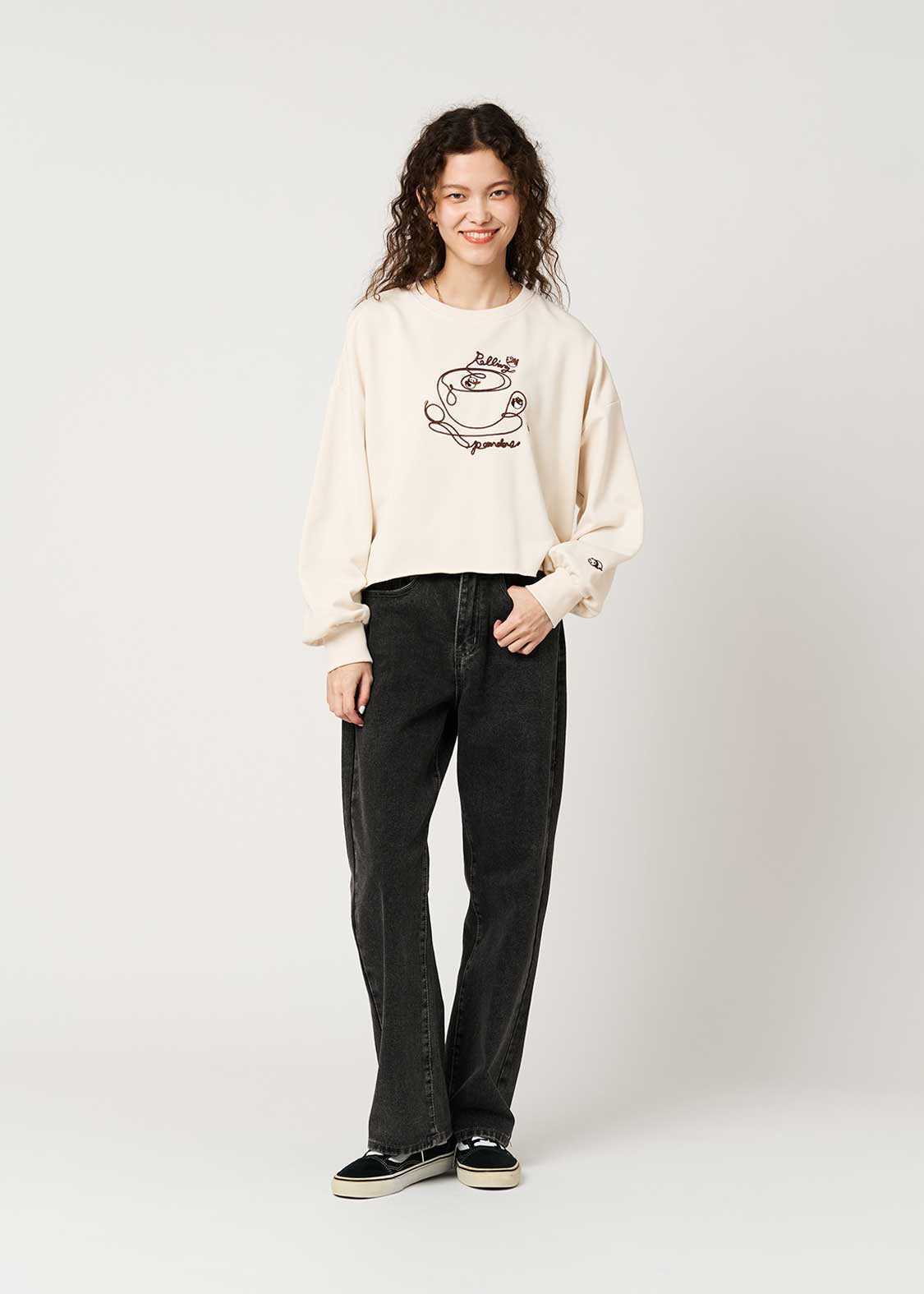 Rolling Pandas Tee | Cropped Fleece Sweatshirt